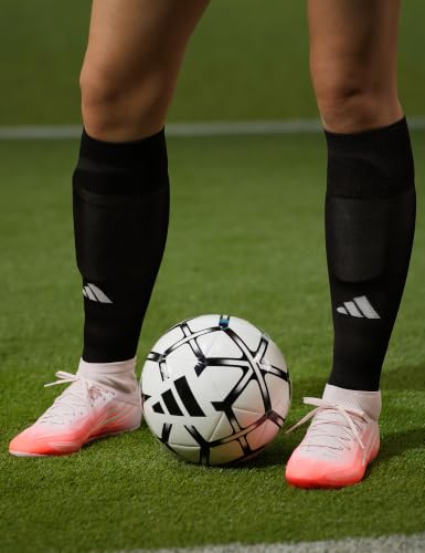 Over-the-Calf Soccer Socks - Cushioned, Moisture-Wicking, Medium - Black/Night Grey/White