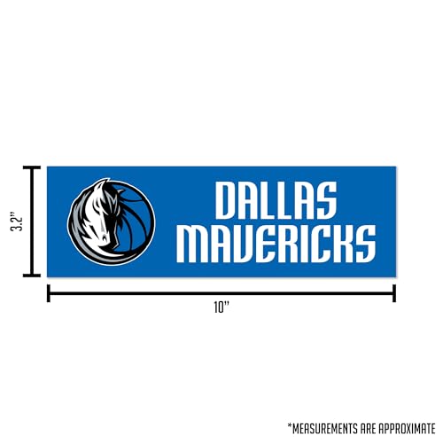 Dallas Mavericks 4x10 Team Spirit Magnet - Vinyl Sports Decal