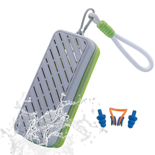 Silicone Swim Goggle Case with Drain Holes & Carabiner