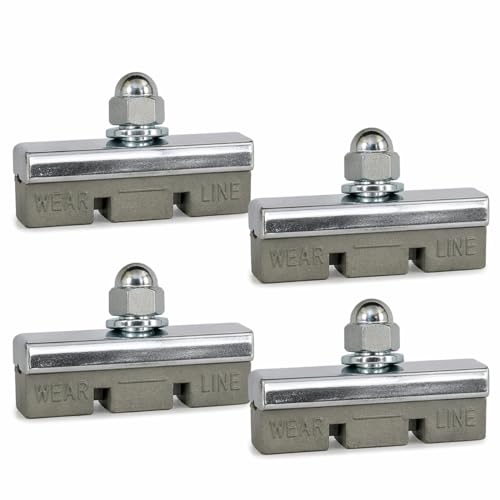 Premium Bicycle Brake Pads 4-Pack - Durable & Quiet 40mm