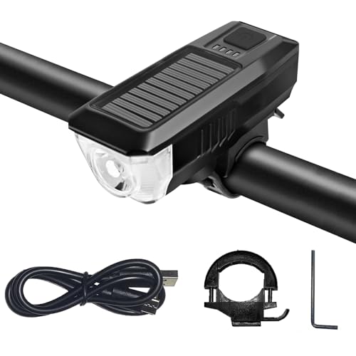 ZHENROAD Medium USB Rechargeable Bike Light Front Headlamp IPX4 Waterproof 3 Modes
