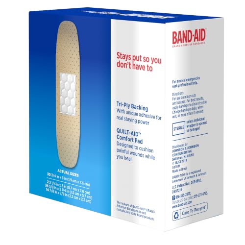Sheer Adhesive Bandages for Minor Wounds, Assorted Sizes - 80 Count