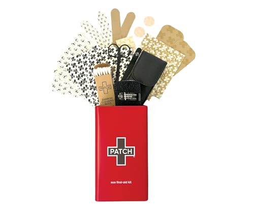 Patch Hypoallergenic Bamboo Bandages Assorted Sizes 77 ct – Latex Free First Aid Kit
