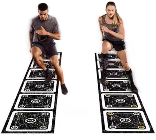 12 ft Non-Slip Rubber Agility Ladder for Soccer & Fitness Training