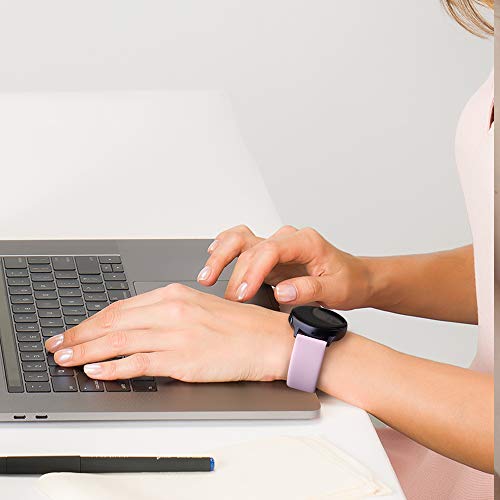 20mm Quick Release Silicone Watch Band for Smart Watches - Violet - Small