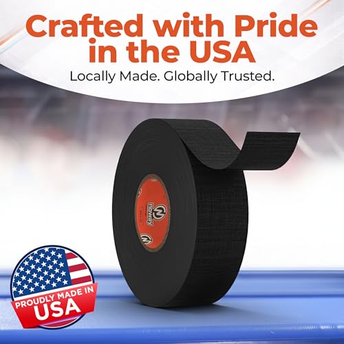Black Hockey Tape – 1" x 26 Yards, Strong Adhesive, Water Resistant