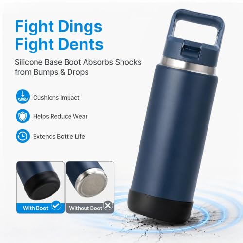 Silicone Boot for YETI Rambler Bottle 26oz - Black
