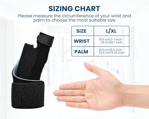 Thumb Brace for Arthritis Pain Relief - Right Hand L/XL, Breathable