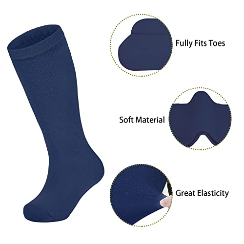 Kids Over Calf Soccer Socks - Youth Baseball & Softball 12-14 Years - Pink/Neon Green/Black