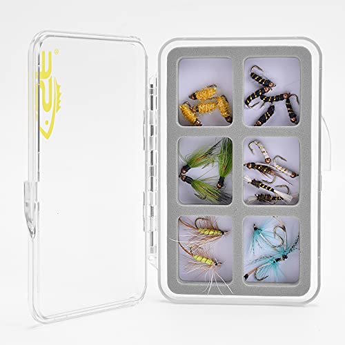 Slim Floatable Magnetic Fly Box - Clear, 6 Compartments