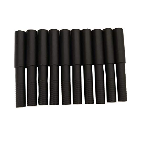 Kepoda 10 Pcs Golf Club Graphite Shaft Extenders, 102mm/4in Length, Black