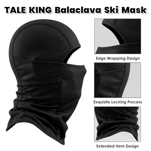 Balaclava Face Mask - Summer Cooling UV Protection - Black