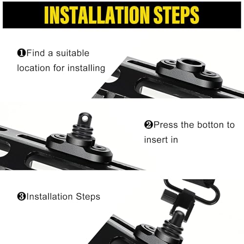 Quick-Detach Adapter Swivel Studs for Sling Mounts - 2 Pcs