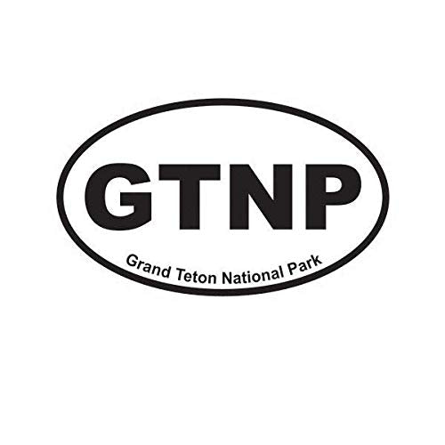 National Park Oval Vinyl Sticker - 5-Inch Weatherproof Decal for Laptops