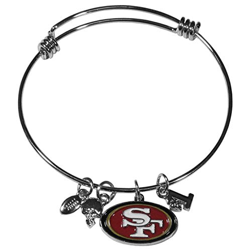San Francisco 49ers Women's Charm Bangle Bracelet - One Size