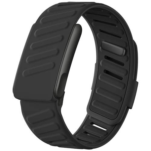 Whoop 5.0 Sport Band - Breathable Waterproof Silicone Strap - Black