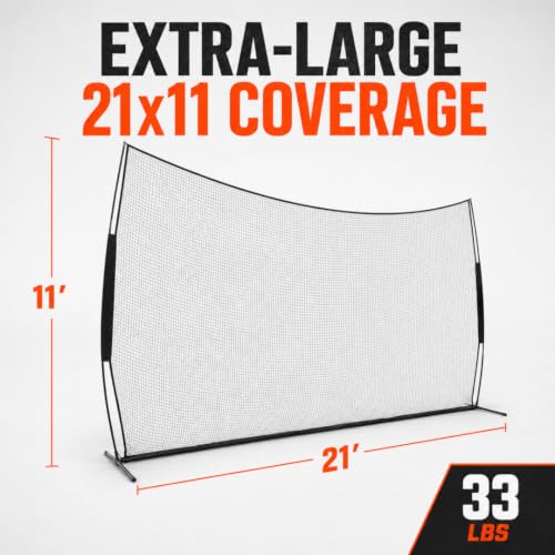 Lacrosse Backstop - 21' x 11' Pop-Up Training Barrier with Case
