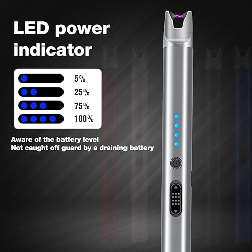 Luxgaze 3 Pack Electric Candle Lighter Rechargeable USB Lighters