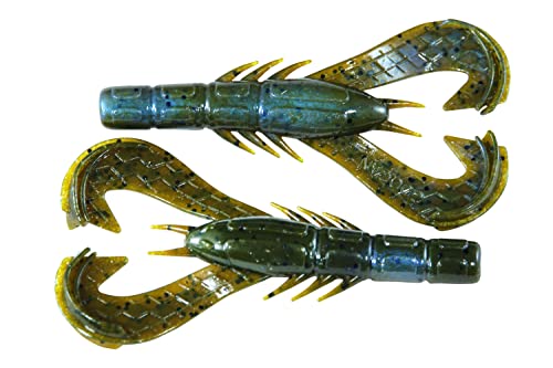 Krackin' Craw Soft Bait - Blue Baby, 3 Inch