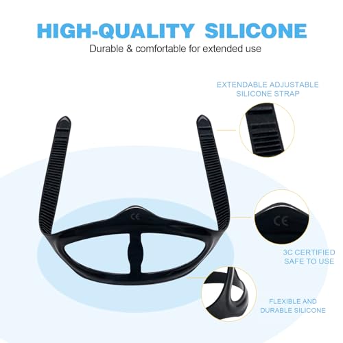 Adjustable Silicone Mask Strap 2-Pack for Snorkeling & Diving