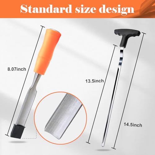 Golf Grip Removal Tool 11" V-Groove Grip Saver for Standard Clubs - High-Carbon Steel, THE GOLFER STORE, Variant 2