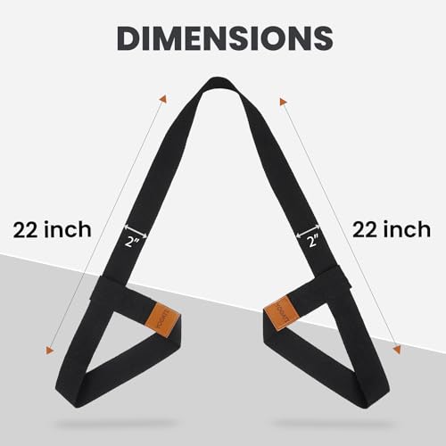 Adjustable Cotton Yoga Mat Carrying Strap - Durable Pilates Mat Sling