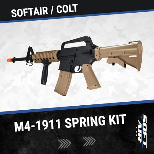 Airsoft Rifle and Pistol Kit - Tan, 300 FPS with Accessories