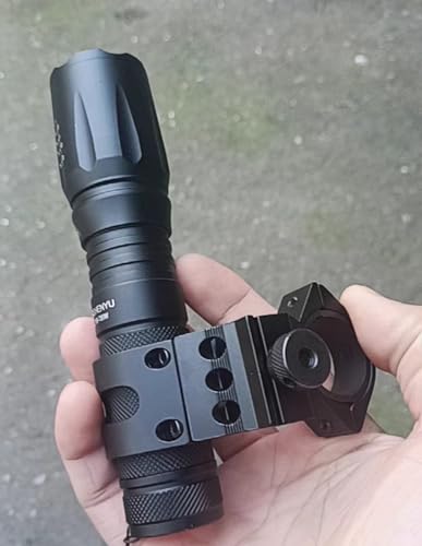 1" Offset Picatinny Rail Mount for Flashlights - Aluminum
