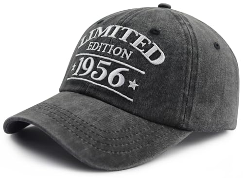 XacaYuerp Limited Edition 1950s Baseball Cap Embroidered Hat – Black 1956, for Women & Men
