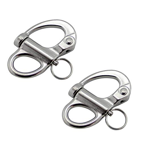 1-3/8" Fixed Bail Snap Shackle - 316 Stainless Steel