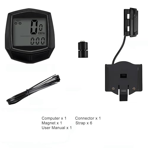 Waterproof Bicycle Computer with LCD Display - Multi-Function Speedometer & Odometer