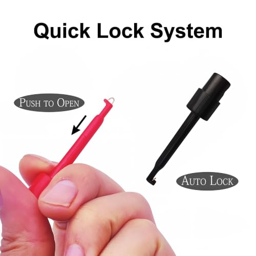 12-Pack Hackle Pliers for Fly Tying - Durable Plastic Clips