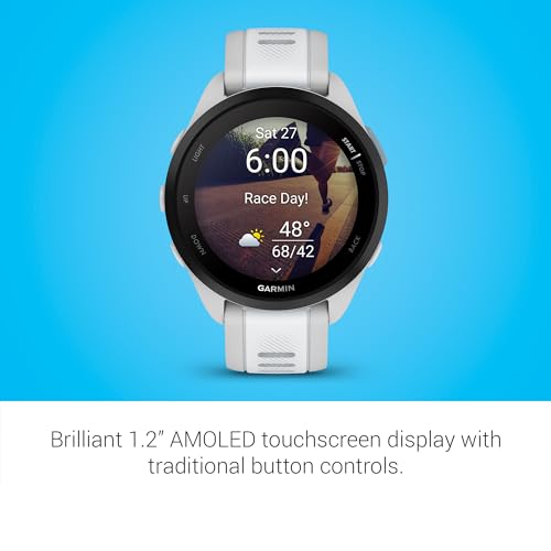 Garmin Forerunner 165 GPS Smartwatch - Mist Grey/Whitestone