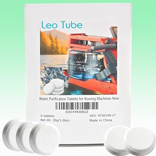 Water Purification Tablets - 6 Pack for Rowing Machine Maintenance