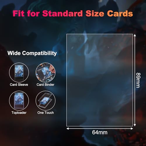 600 Pack Clear Card Sleeves - Perfect Fit for Double-Sleeving