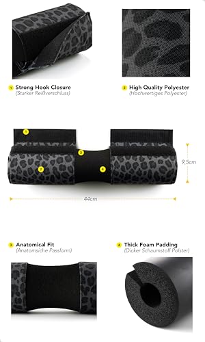 Barbell Hip Thrust Pad for Squats & Glute Bridges - Leopard