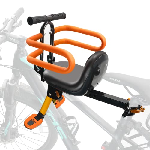 Front Mounted Child Bike Seat for Ages 2-6 - Gold for MTB