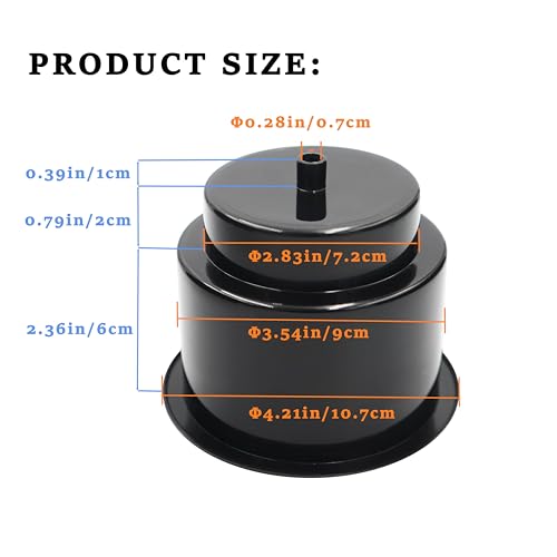 Black Plastic Cup Holder - 4 PCS Recessed Drink Holders with Drain