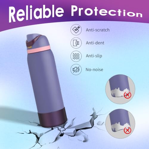 Chameleon Silicone Boot for Owala 24oz Water Bottle - Purple