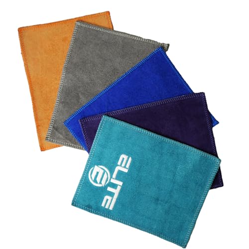 ELITE Royal Blue Leather Bowling Shammy Pad Premium Ball Cleaner