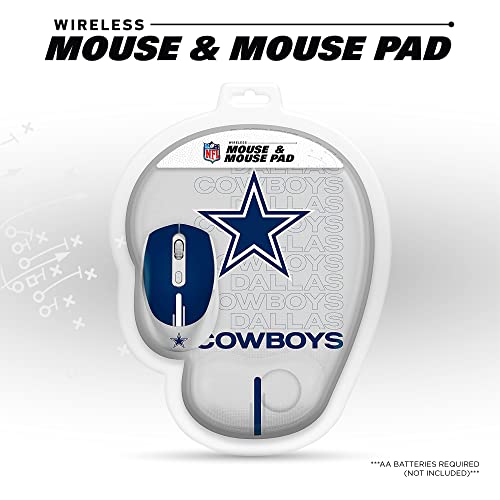 Wireless Mouse and Mouse Pad Combo with Gel Wrist Rest