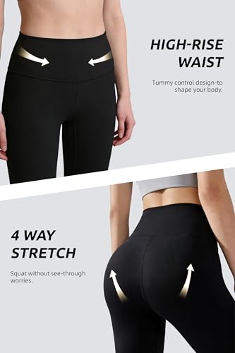 High Waisted Capri Leggings with Pockets - White, Large-X-Large