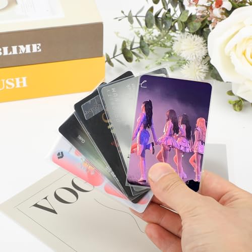 100 Pcs Photocard Sleeves - 57x88mm Ultra Clear Thick Card Protectors - Clear