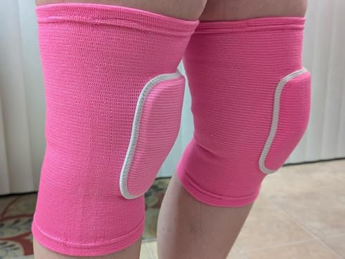 Knee Pads for Volleyball, Dance, and Sports - Medium, Pink