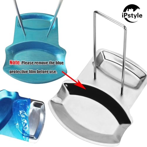 Stainless Steel Pan Lid Holder & Spoon Rest Organizer
