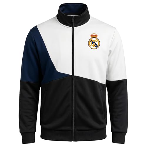 Real Madrid CF Track Jacket - Unisex Adult - Black - Small