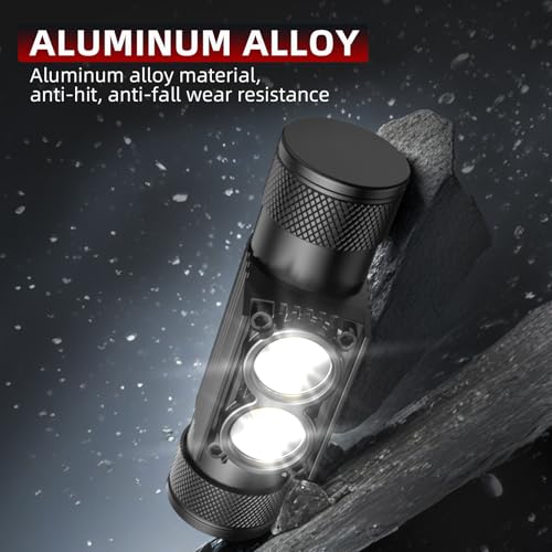 Rechargeable 1800 Lumen Headlamp with Adjustable Brightness & Hat Clip