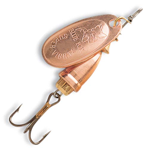 Classic Vibrax Inline Spinner Lure - Copper, 3/16 oz for Trout & Bass