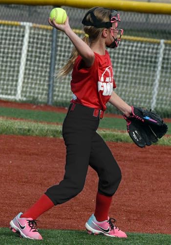 Stelle Girls Softball Pants with Pockets, Large, Black – Fastpitch Youth
