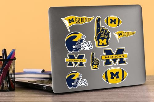 University of Michigan Football Stickers - 50 Vinyl Pack